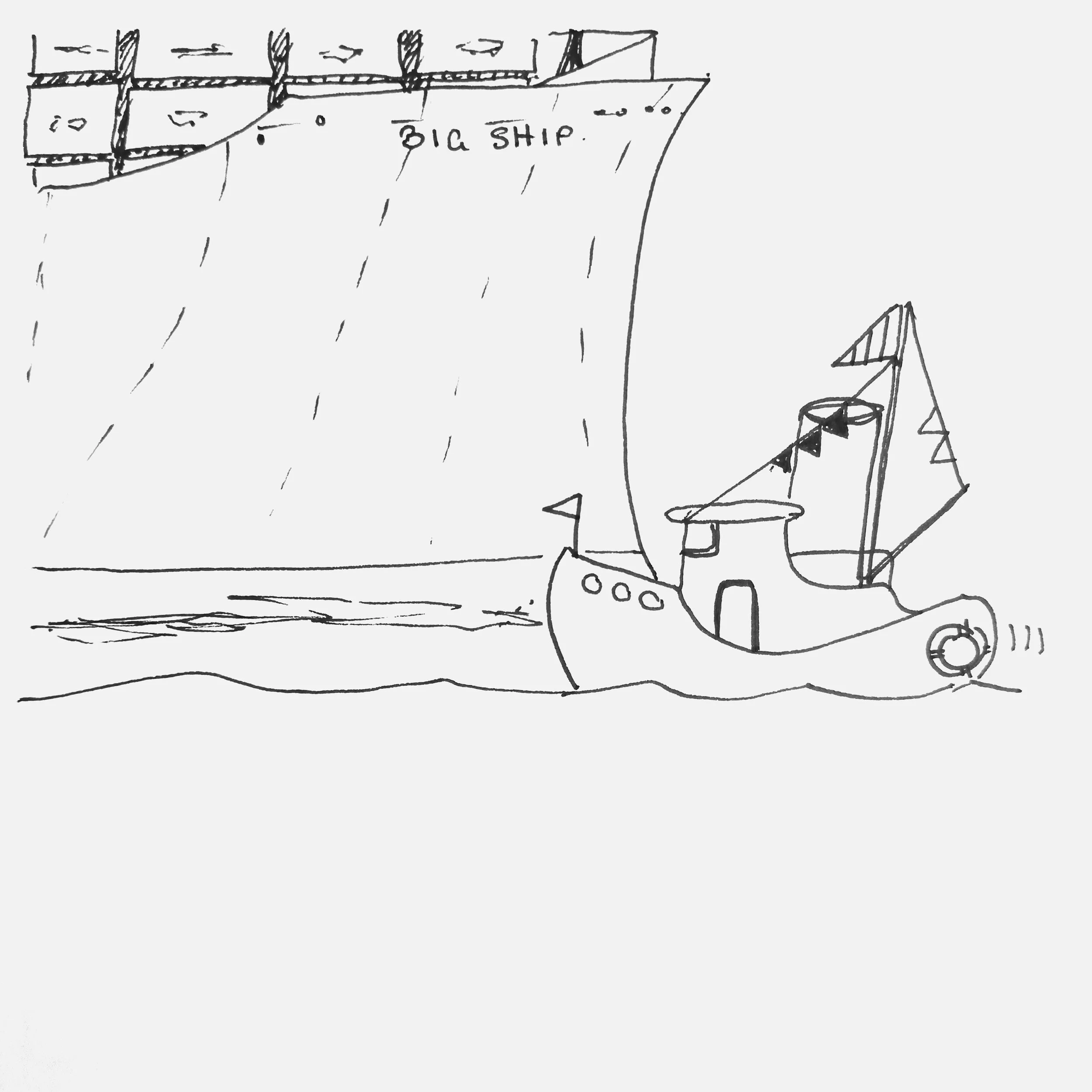 Want to change things? Be a tug boat.